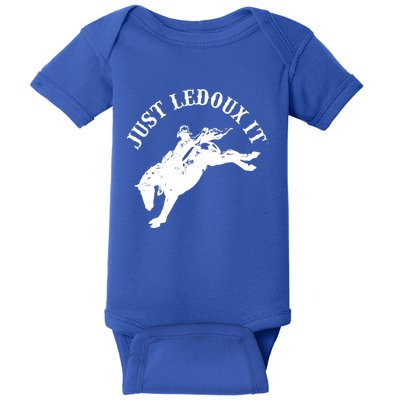 Just Ledoux It Cowboy Whiskey Wine Lover Baby Bodysuit