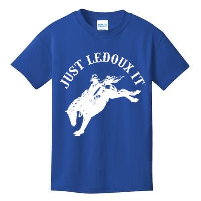 Just Ledoux It Cowboy Whiskey Wine Lover Kids T-Shirt