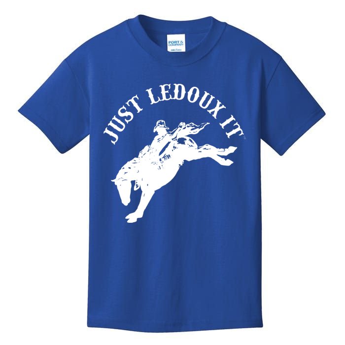 Just Ledoux It Cowboy Whiskey Wine Lover Kids T-Shirt