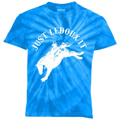 Just Ledoux It Cowboy Whiskey Wine Lover Kids Tie-Dye T-Shirt