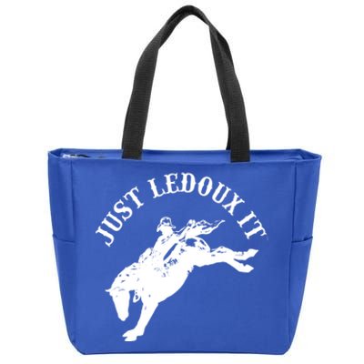 Just Ledoux It Cowboy Whiskey Wine Lover Zip Tote Bag