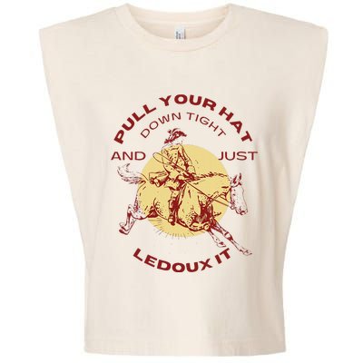 Just Ledoux It Cowboys Whiskey Wine Lover Garment-Dyed Women's Muscle Tee