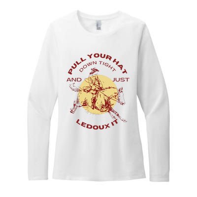 Just Ledoux It Cowboys Whiskey Wine Lover Womens CVC Long Sleeve Shirt