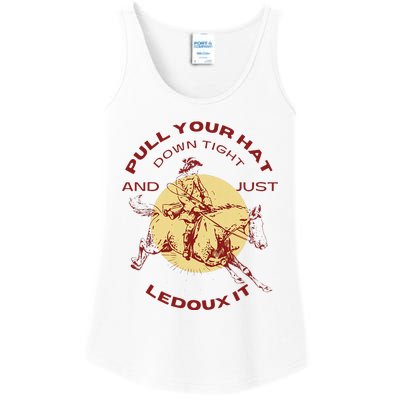 Just Ledoux It Cowboys Whiskey Wine Lover Ladies Essential Tank