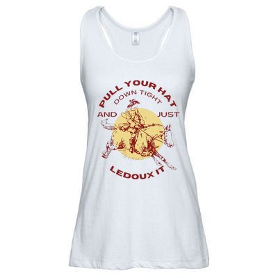 Just Ledoux It Cowboys Whiskey Wine Lover Ladies Essential Flowy Tank