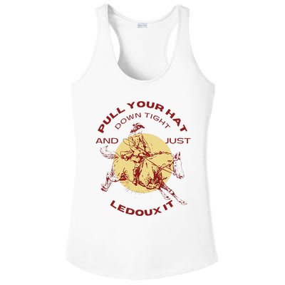 Just Ledoux It Cowboys Whiskey Wine Lover Ladies PosiCharge Competitor Racerback Tank