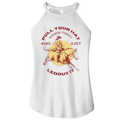 Just Ledoux It Cowboys Whiskey Wine Lover Women's Perfect Tri Rocker Tank