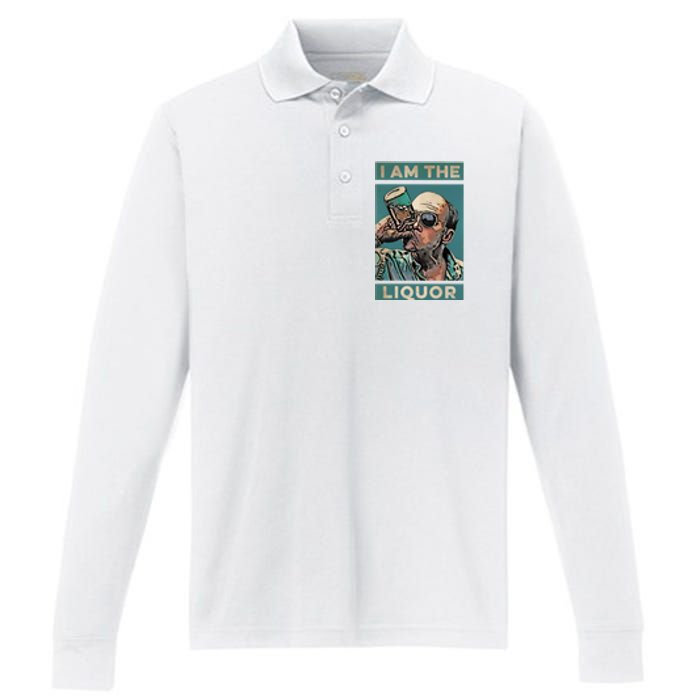 Jim Lahey I Am The Liquor Performance Long Sleeve Polo