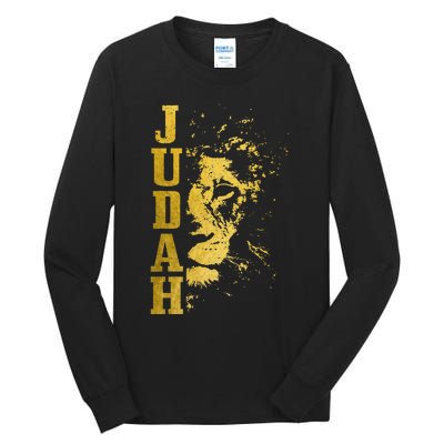 Judah Lion Israelite Vintage Men Women Reggae Israel Hebrew Tall Long Sleeve T-Shirt