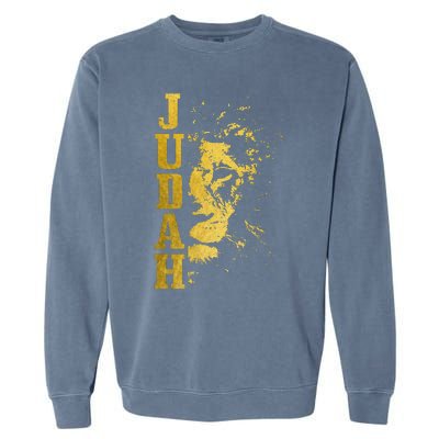 Judah Lion Israelite Vintage Men Women Reggae Israel Hebrew Garment-Dyed Sweatshirt