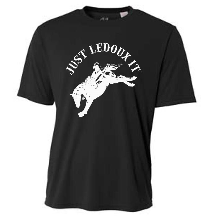 Just Ledoux It Cowboy Whiskey Wine Lover Cooling Performance Crew T-Shirt