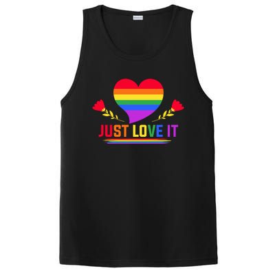 Just Love It Lgbt Pride Graphic PosiCharge Competitor Tank