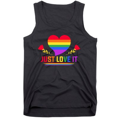 Just Love It Lgbt Pride Graphic Tank Top