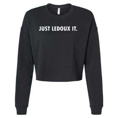 Just Ledoux It Cowboy Whiskey Rodeo Wine Lover Cropped Pullover Crew