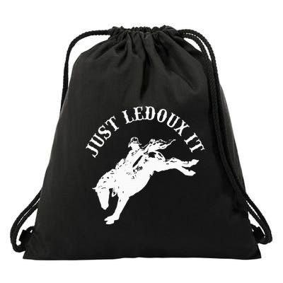 Just Ledoux It Cowboy Whiskey Wine Lover Drawstring Bag