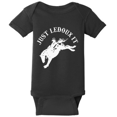Just Ledoux It Cowboy Whiskey Wine Lover Baby Bodysuit