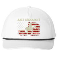 Just Ledoux It Cowboy Whiskey Wine Lover Vintage Usa Flag Snapback Five-Panel Rope Hat