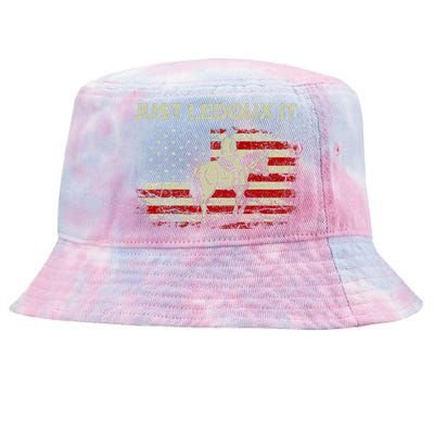 Just Ledoux It Cowboy Whiskey Wine Lover Vintage Usa Flag Tie-Dyed Bucket Hat