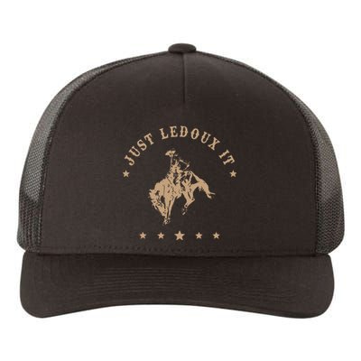 Just Ledoux It Cowboy Whiskey Wine Lover Yupoong Adult 5-Panel Trucker Hat