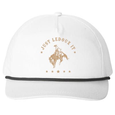 Just Ledoux It Cowboy Whiskey Wine Lover Snapback Five-Panel Rope Hat