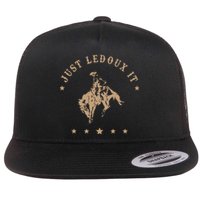 Just Ledoux It Cowboy Whiskey Wine Lover Flat Bill Trucker Hat