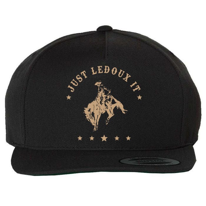 Just Ledoux It Cowboy Whiskey Wine Lover Wool Snapback Cap