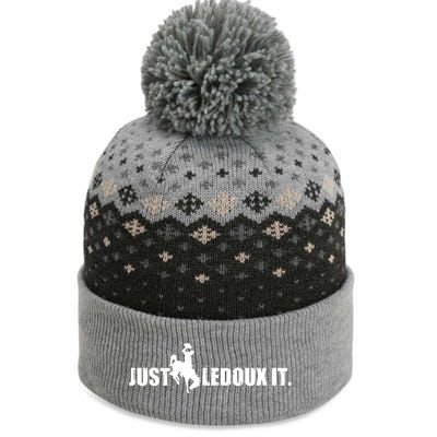 Just Ledoux Igift Msn For Horses The Baniff Cuffed Pom Beanie