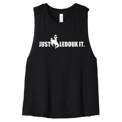 Just Ledoux Igift Msn For Horses Women's Racerback Cropped Tank