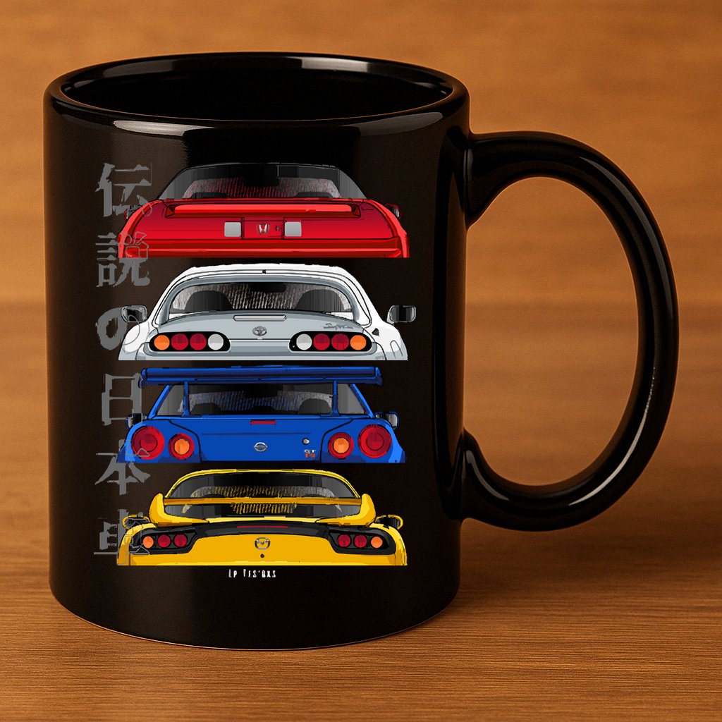 Jdm Legends 11oz C Handle Ceramic Mug