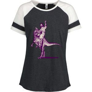 Jesus Lizard Enza Ladies Jersey Colorblock Tee