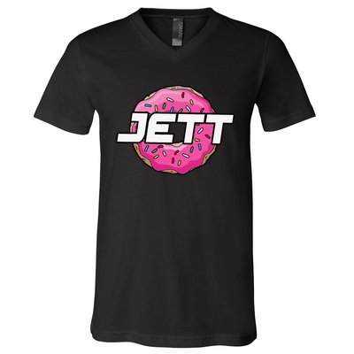 Jett Lawrence JL18 Motocorss Supercross Donut V-Neck T-Shirt