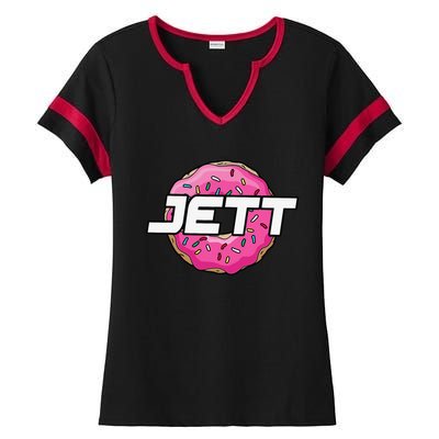 Jett Lawrence JL18 Motocorss Supercross Donut Ladies Halftime Notch Neck Tee