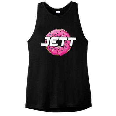 Jett Lawrence JL18 Motocorss Supercross Donut Ladies PosiCharge Tri-Blend Wicking Tank