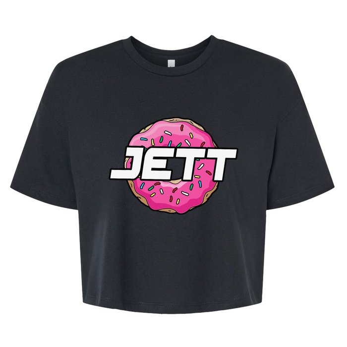 Jett Lawrence JL18 Motocorss Supercross Donut Bella+Canvas Jersey Crop Tee