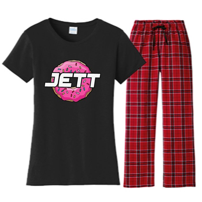 Jett Lawrence JL18 Motocorss Supercross Donut Women's Flannel Pajama Set