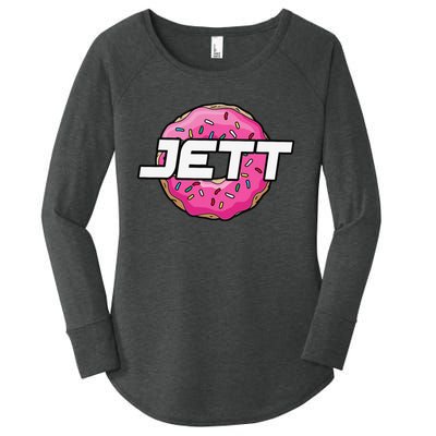 Jett Lawrence JL18 Motocorss Supercross Donut Women's Perfect Tri Tunic Long Sleeve Shirt