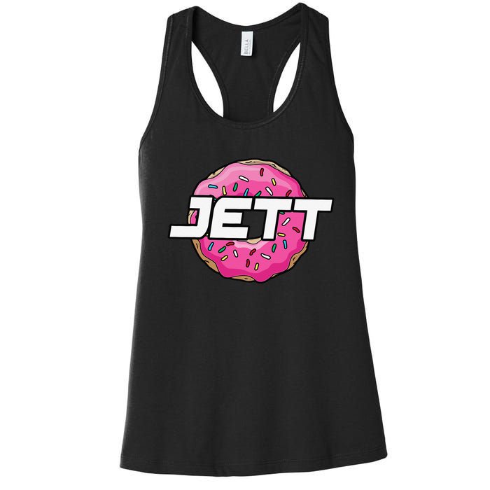 Jett Lawrence JL18 Motocorss Supercross Donut Women's Racerback Tank