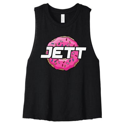 Jett Lawrence JL18 Motocorss Supercross Donut Women's Racerback Cropped Tank