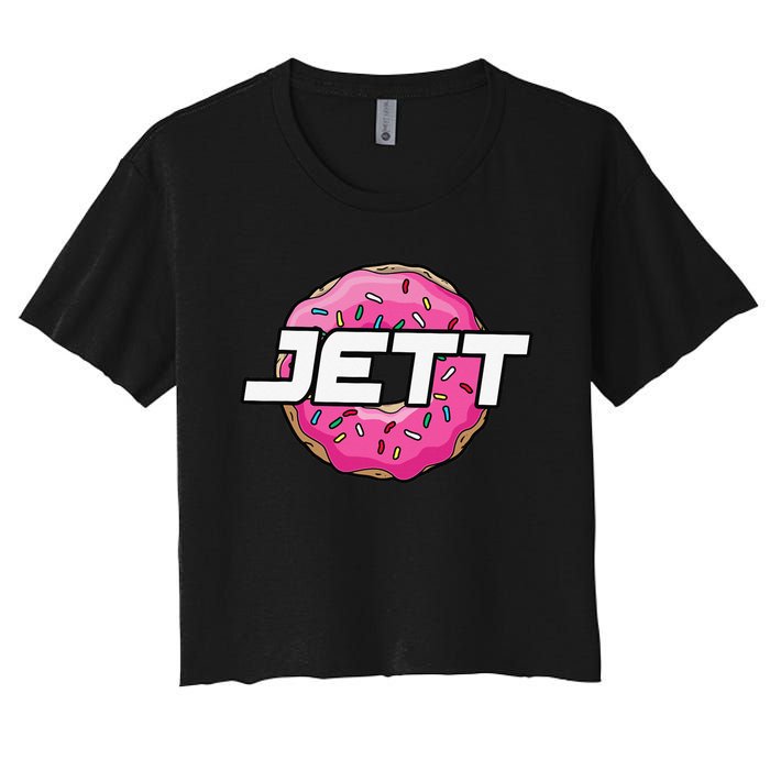 Jett Lawrence JL18 Motocorss Supercross Donut Women's Crop Top Tee