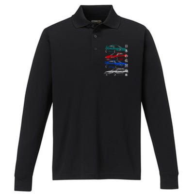 Jdm Legends Performance Long Sleeve Polo