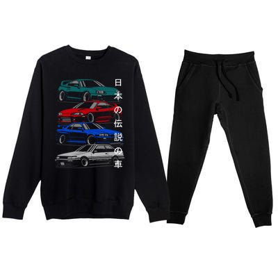 Jdm Legends Premium Crewneck Sweatsuit Set