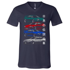 Jdm Legends V-Neck T-Shirt