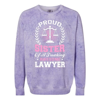 Justice Lawyer Jurist Attorney Prosecutor Paralegal Sister Colorblast Crewneck Sweatshirt