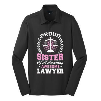 Justice Lawyer Jurist Attorney Prosecutor Paralegal Sister Silk Touch Performance Long Sleeve Polo