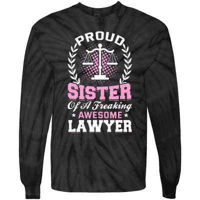 Justice Lawyer Jurist Attorney Prosecutor Paralegal Sister Tie-Dye Long Sleeve Shirt