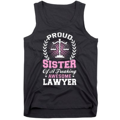 Justice Lawyer Jurist Attorney Prosecutor Paralegal Sister Tank Top