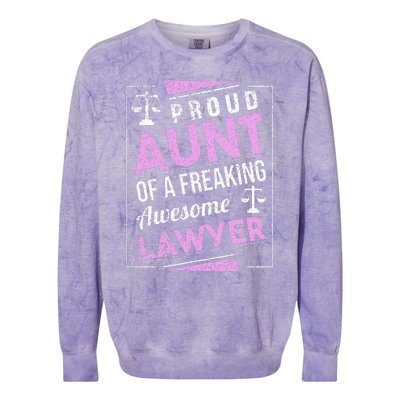 Justice Lawyer Jurist Attorney Prosecutor Paralegal Aunt Colorblast Crewneck Sweatshirt