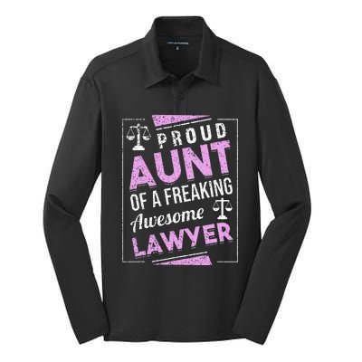 Justice Lawyer Jurist Attorney Prosecutor Paralegal Aunt Silk Touch Performance Long Sleeve Polo