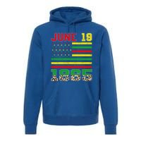 Juneteenth Leopard June 19 Black History African Freedom Day Gift Premium Hoodie