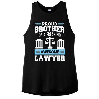 Justice Lawyer Jurist Attorney Prosecutor Paralegal Brother Ladies PosiCharge Tri-Blend Wicking Tank